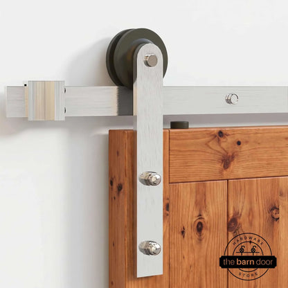 Classic Double Barn Door Kit | Brushed Nickel Hardware