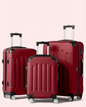 Multi Color - 3PCs Luggage Set 20/24/28 Inch Hard Shell Spinner with TSA Lock