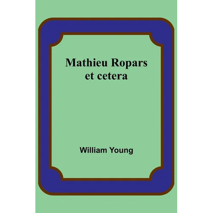 Mathieu Ropars: et cetera - Paperback