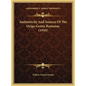 Authenticity And Sources Of The Origo Gentis Romanae (1910) - Hardcover