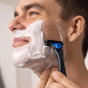 Bic Flex3 Hybrid Razor with Titanium Blades - Ergonomic Handle, Recyclable, Sensitive Skin Shaving Solution for Men