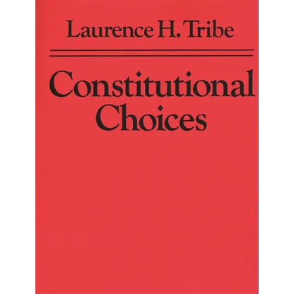 Constitutional Choices - Paperback