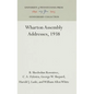 Wharton Assembly Addresses, 1938 - Hardcover