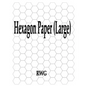 Hexagon Paper (Large): 200 Pages 8.5" X 11" - Paperback