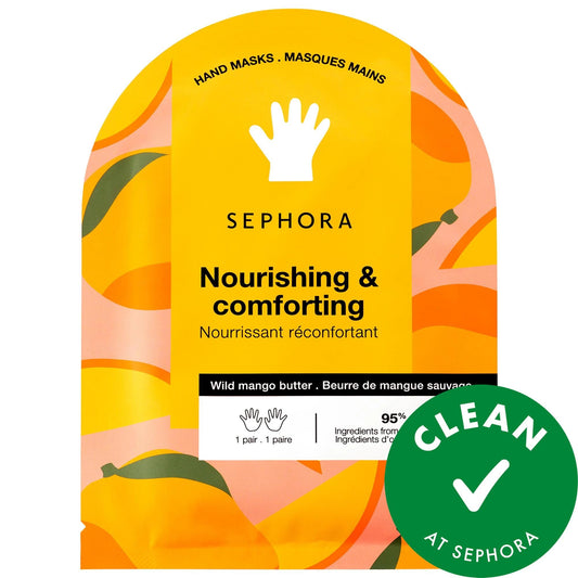 Sephora Hydrating Hand Mask in Coconut + Mango - Vegan, Natural Hand Care for Dry Hands