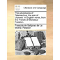 The Adventures of Telemachus, the Son of Ulysses: In English Verse, from the French of Monsieur Fenelon. - Paperback