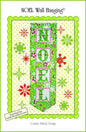 CD Noel Wall Hanging Machine Embroidery
