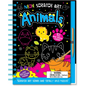 Neon Scratch Art Animals - Hardcover