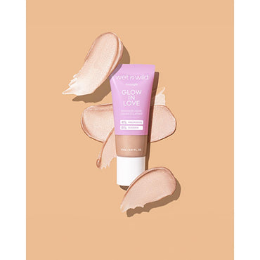 Wet n Wild MegaGlo Glow in Love Radiance Liquid Highlighter - Niacinamide, Buildable Coverage, Radiant Glow