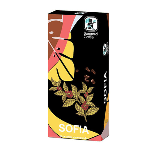 Bongardi Sofia Blend Coffee Capsules - 10 Count Nespresso Compatible Pods, Premium Rich Aroma Coffee