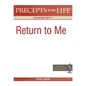Precepts for Life Study Guide: Return to Me (Jeremiah Part 1) - Paperback