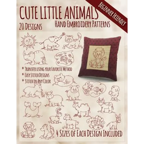 Cute Little Animals Hand Embroidery Designs - Paperback