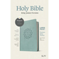 KJV Large Print Premium Value Thinline Bible, Filament Enabled (Leatherlike, Floral Wreath Teal, Red Letter) - Imitation Leather