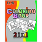 coloring book: 2 in 1 education and activity for Boys, Girls, Fun, ... book for kids ages 2-8 - Paperback