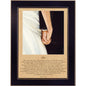 "I Do" Framed Wall Art by Bonnie Mohr | Romantic Quote Print, Black Frame