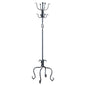 Decorative and Functional Black Metal Coat Rack Entryway Hall Tree