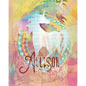 Allison: Colorful Rainbow Unicorn - 100 Pages 8"X10" Girl's Composition Wide Ruled Notebook - Paperback