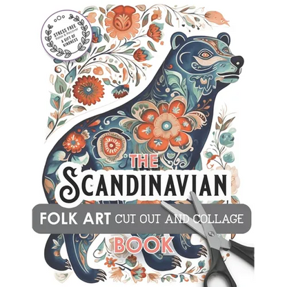 The Scandinavian Folk Art Cut Out and Collage Book - Paperback