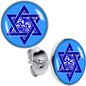 Floral Star of David Stud Earrings by Onyx O