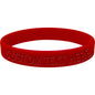 Custom No. 1 RED Silicone Bracelet