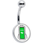 Battery Full Belly Ring by Onyx O