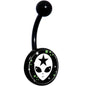 Starry Cute Alien Black Belly Ring