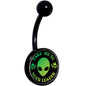 Take Me To Your Leader Black Belly Ring