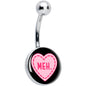 MEH Heart Belly Ring by Onyx O