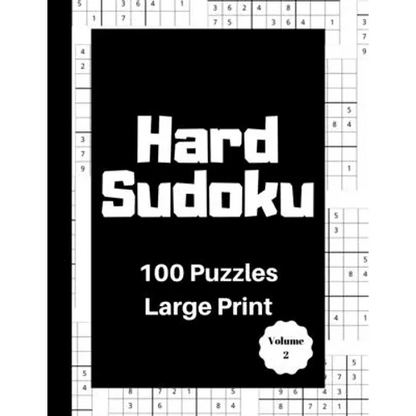 Hard Sudoku 100 Puzzles: Large Print Volume 2 - Paperback