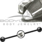 14G Black Anodized Halloween Candy Corn Industrial Barbell 37mm