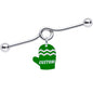 Custom Holiday Mitten Personalized Industrial Barbell