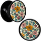 Blossom Creation Wildflower Flowers Black Acrylic Saddle Plug Set by Onyx O