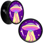 Style Space Invasion UFO Black Acrylic Saddle Plug Set by Onyx O
