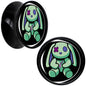 Zombie Bunny Black Acrylic Saddle Plug Set by Onyx O