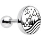 16G 1/4 Camping in the Mountains Tragus Cartilage Earring