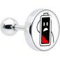 16G 1/4 Battery Empty Cartilage Tragus Earring by Onyx O