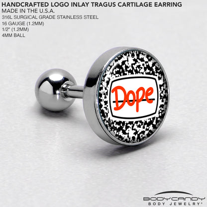 16G 1/4 Dope Composition Notebook Tragus Cartilage Earring by Onyx O