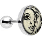 16G Celestial Sun Moon Glow in the Dark Tragus Cartilage Earring