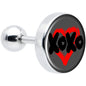 16G 1/4 XOXO Heart Tragus Cartilage Earring by Onyx O