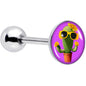 Sunflower Cactus Barbell Tongue Ring by Onyx O