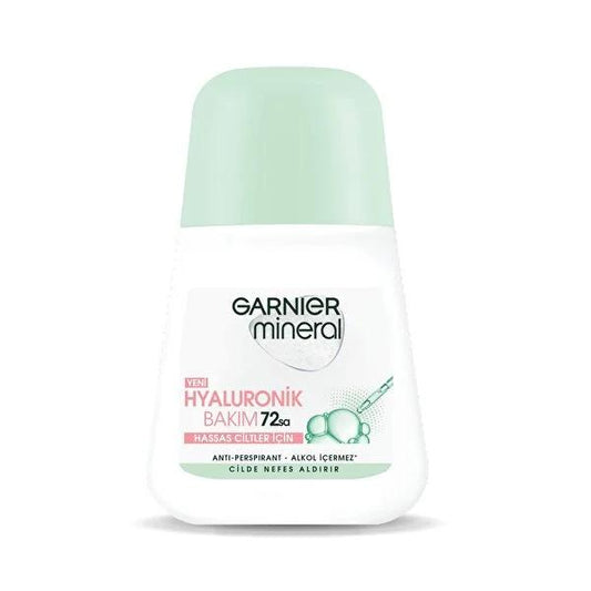 Garnier Mineral Roll On Hyaluronic Care Antiperspirant Deodorant - Long Lasting Protection & Eco-Friendly Packaging