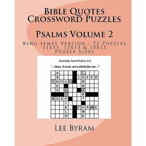 Bible Quotes Crossword Puzzles: Psalms - Paperback