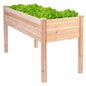 Solid Wood Cedar 30-inch High Raised Garden Bed Planter Box