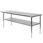 Heavy Duty 72 x 24 inch Stainless Steel Kitchen Restaurant Prep Work Table