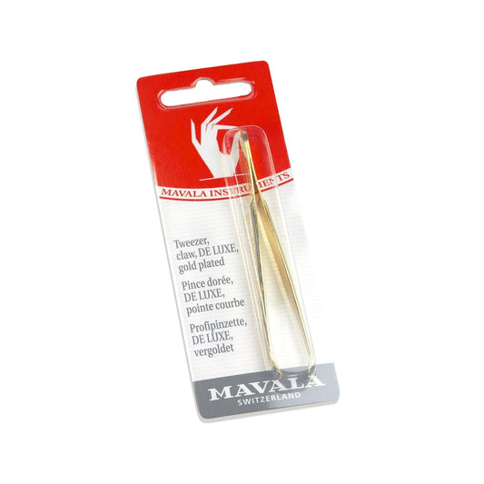 Mavala Deluxe Gold Plated Tweezers - Luxury Precision Grooming Tool for Eyebrows