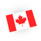 Canada Country Flag - Custom Printed - Made Using a LEGO® Tile