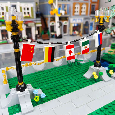 Germany Country Flag - Custom Printed - Made Using a LEGO® Tile