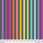 Carbon Disco Stripe True Colors 43/44" Cotton Fabric Per Yard