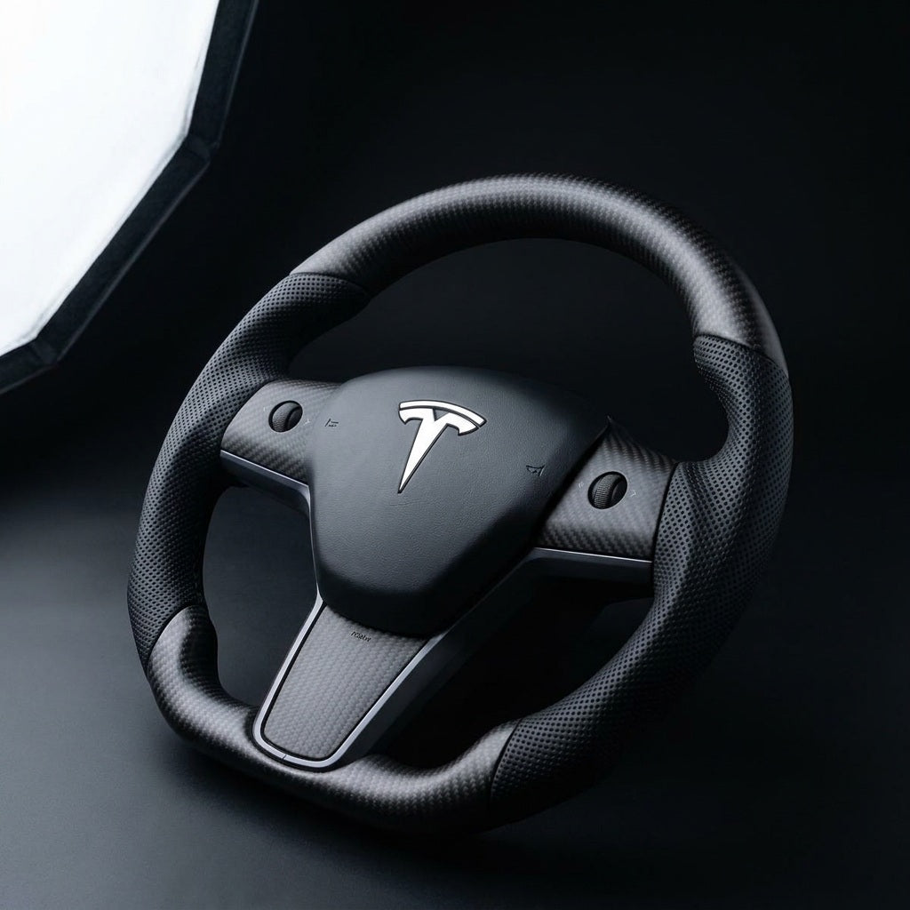 Carbon Fiber Sport Steering Wheel for Tesla Model 3 / Y 【Style 39】