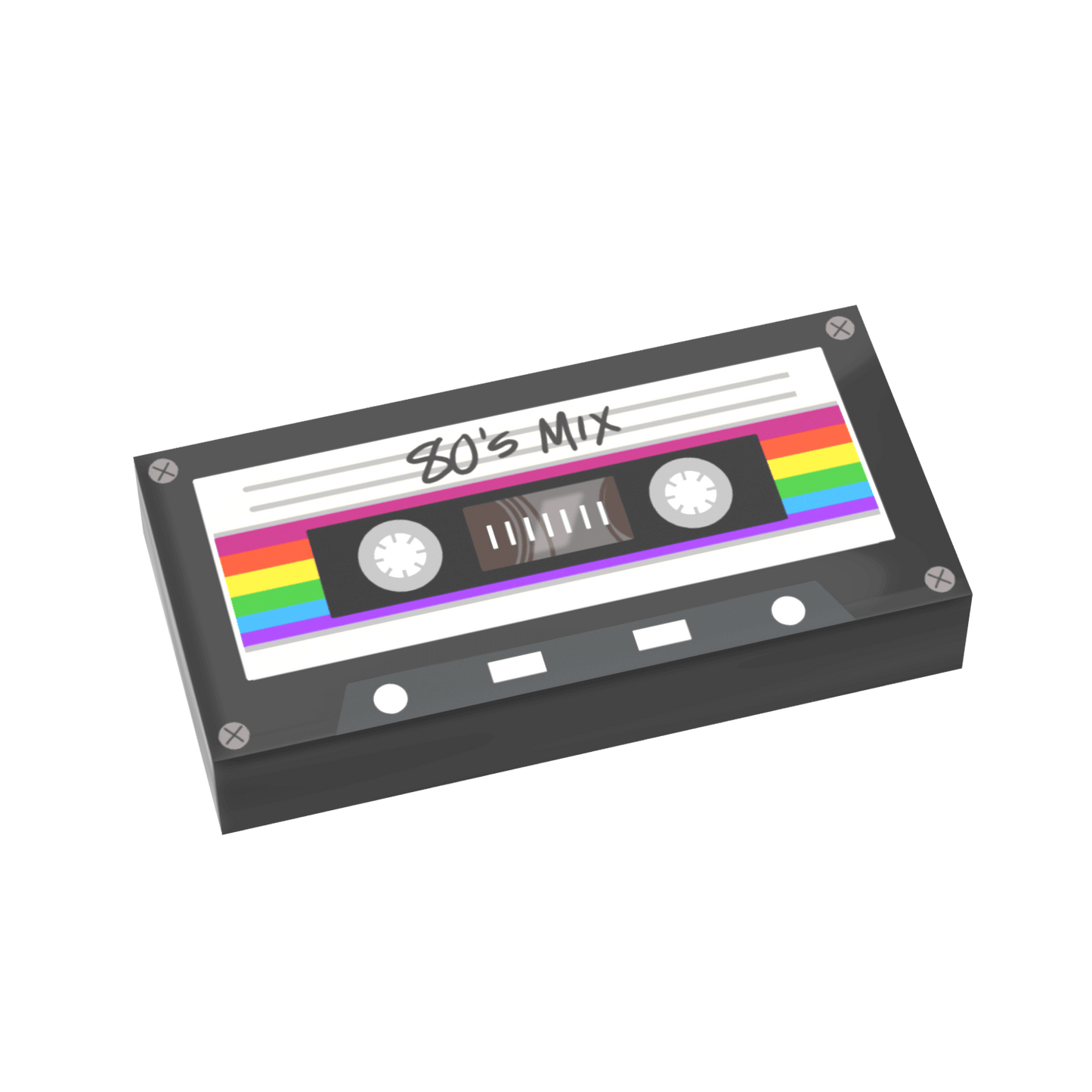 Cassette Mix Tape - Retro Minifig Accessory - Custom Printed - Made Using LEGO® Parts